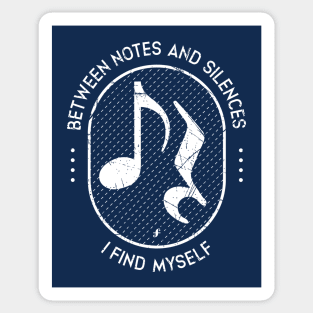 Between Notes & Silences. Dark Grunge Sticker